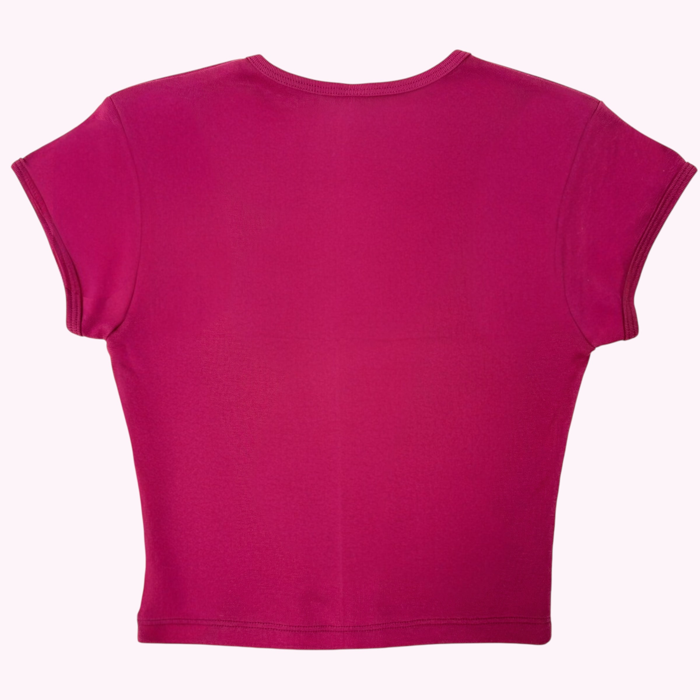 Thrift Store Whore Baby Tee in Ruby