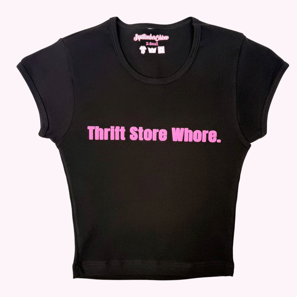 Thrift Store Whore Baby Tee