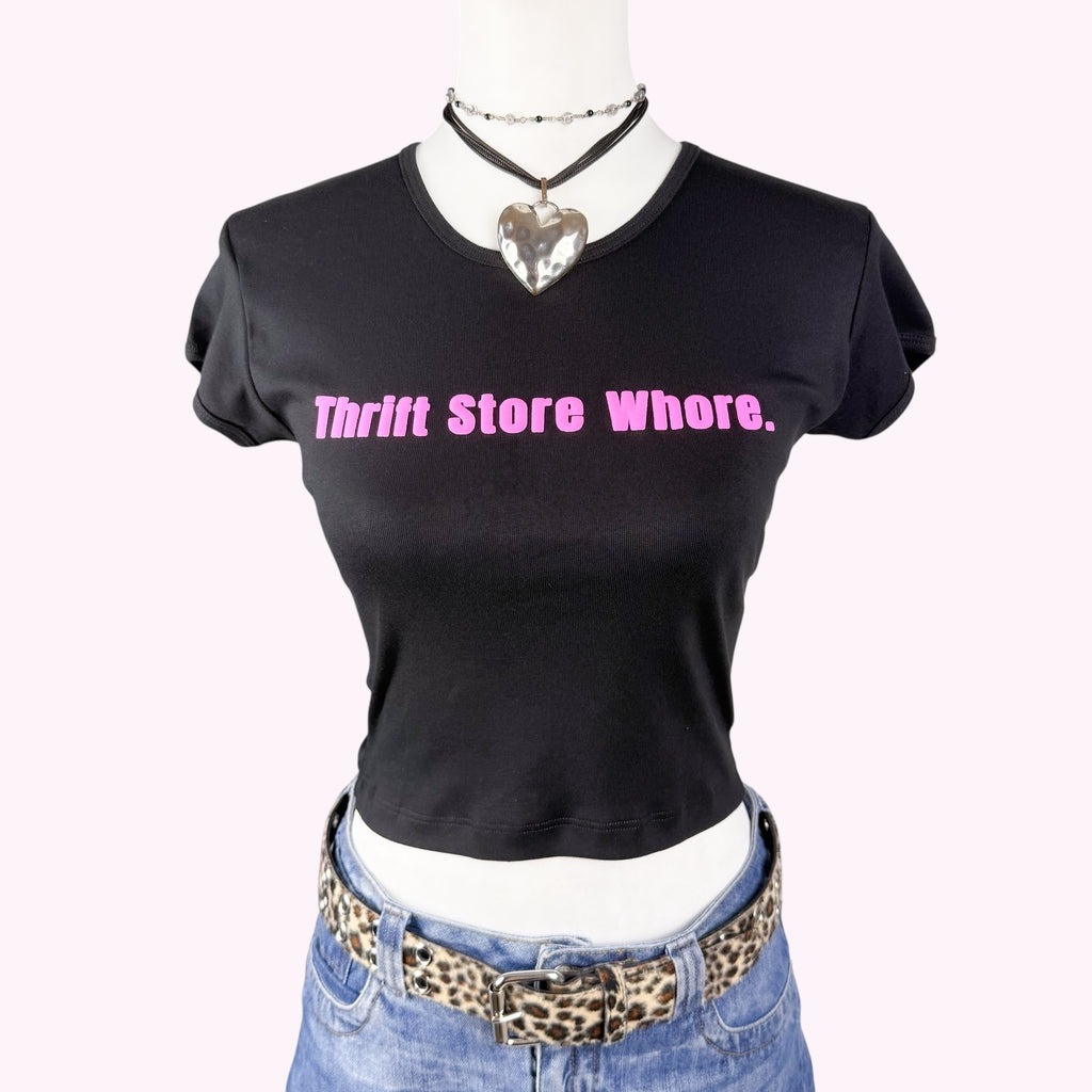 Thrift Store Whore Baby Tee