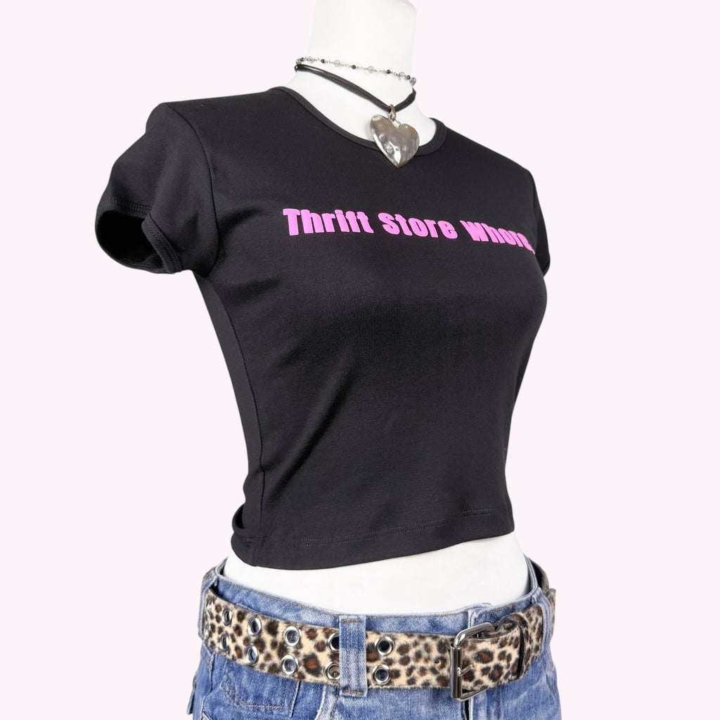 Thrift Store Whore Baby Tee