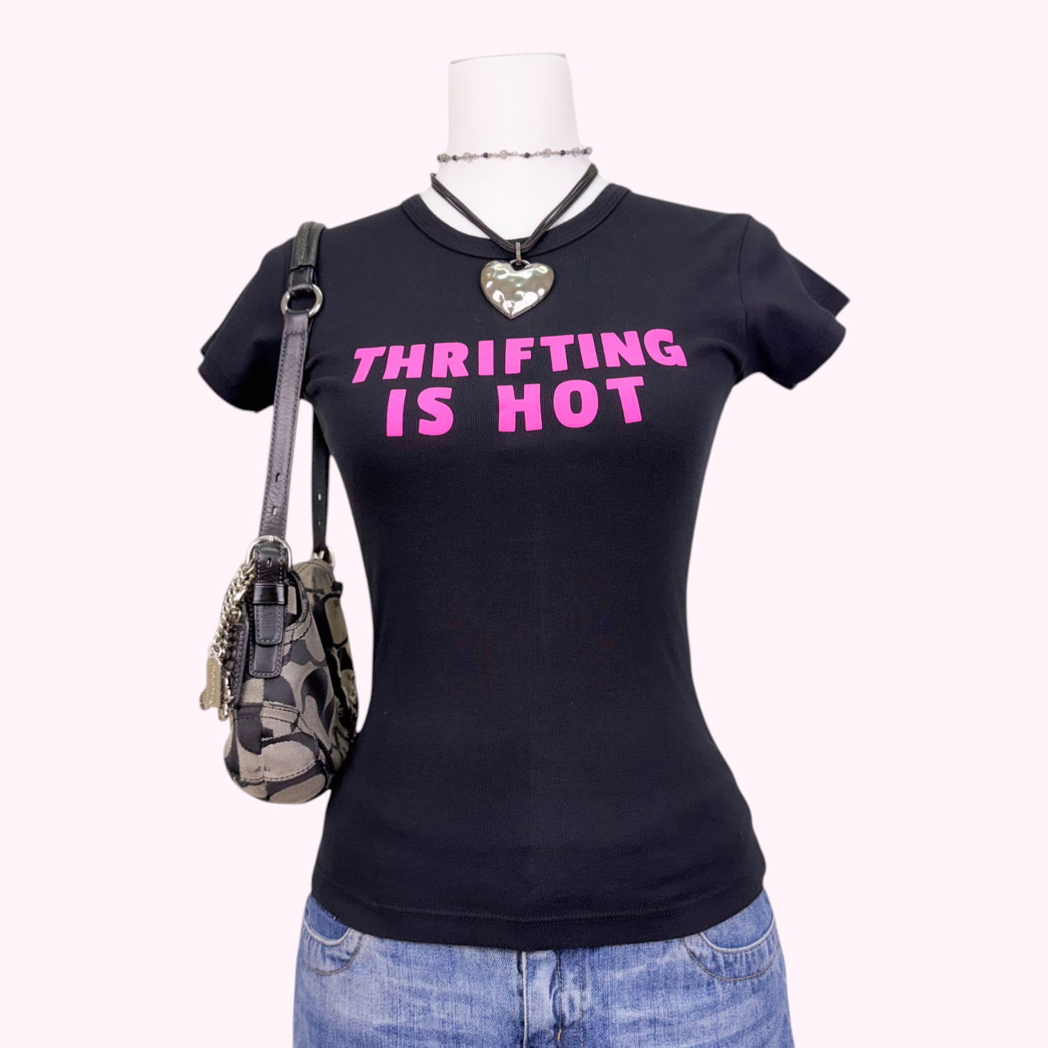 Thrifting Is Hot Cap Sleeve Tee